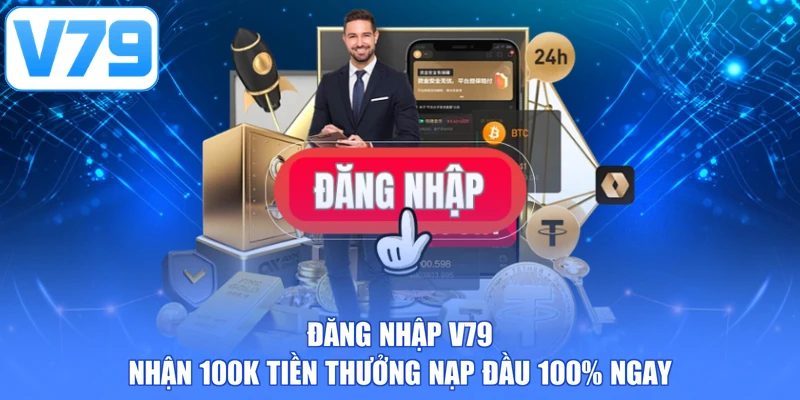 Đăng nhập V79 nhận 100k tiền thưởng nạp đầu 100% ngay
